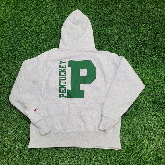 Vintage Y2K Champion Pentucket Hoodie Medium 21x24 Cropped - Picture 1 of 16